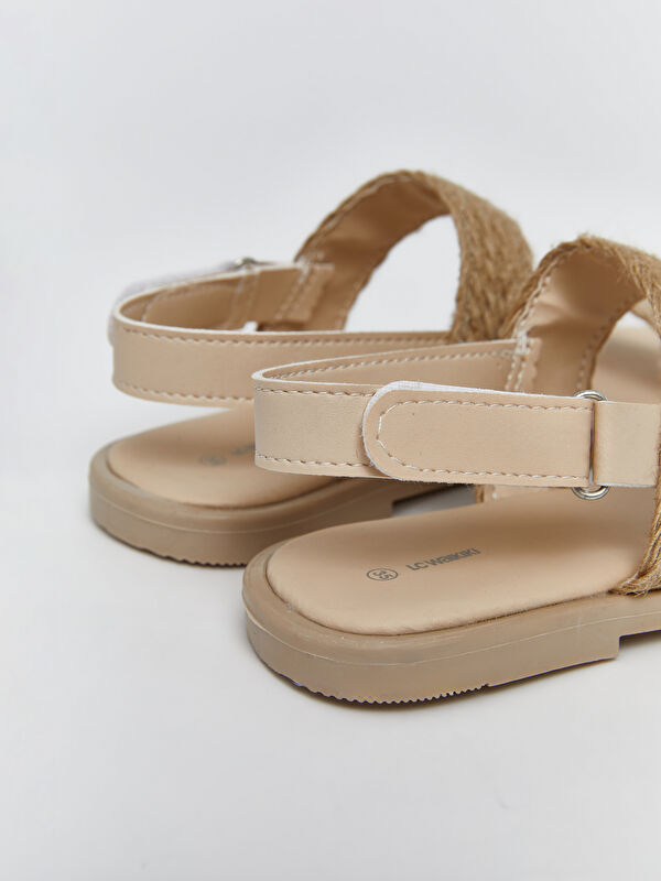 Hasır Bantlı Kız Çocuk Sandalet - Görsel 6