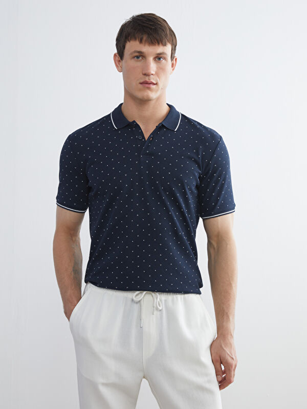 LCW Vision Polo Yaka Desenli Pike Erkek Tişört