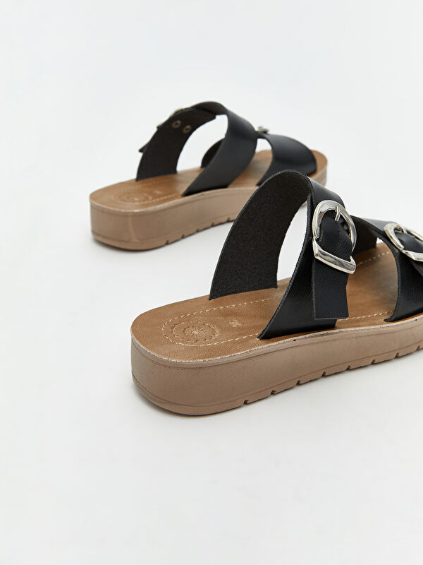 Çift Bantlı Kadın Terlik - Görsel 6