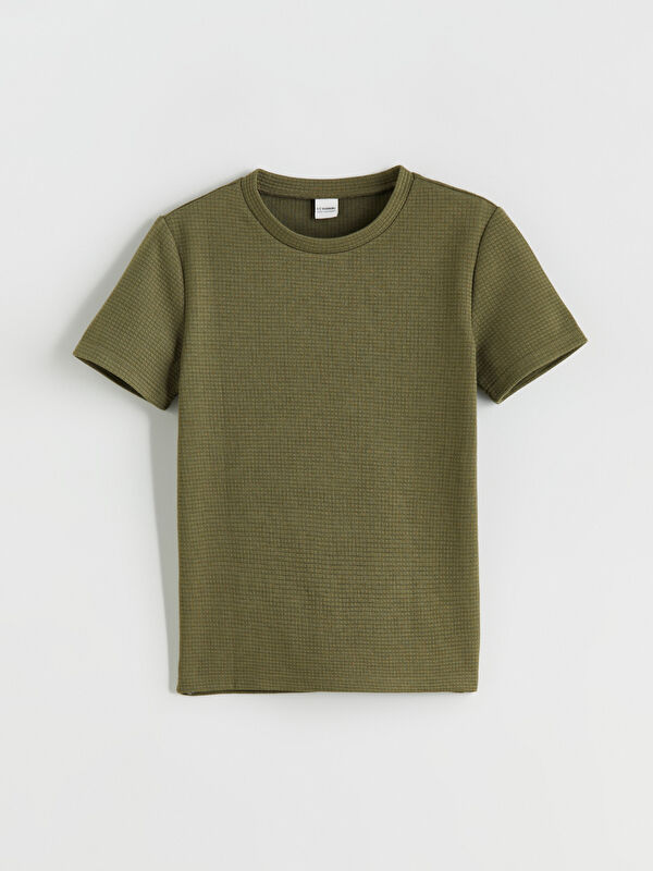 LCW Kids T-shirt pour Garçons à Col Rond Texturé