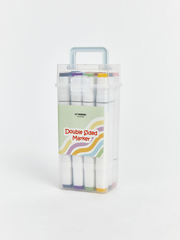 LCW JOY Ensemble de 12 Stylos Feutres Colorés