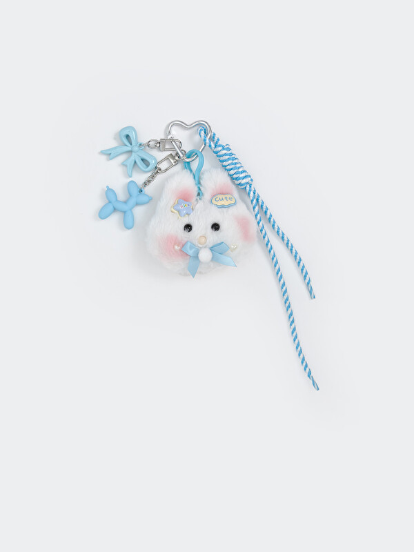 LCW JOY Plush Rabbit Figure Women's Keychain