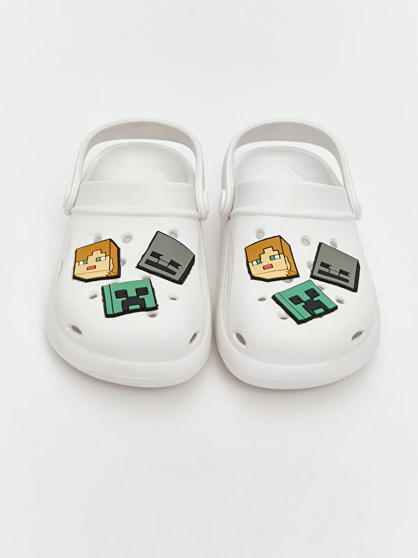 Minecraft Baskılı Erkek Çocuk Plaj Sandaleti - Görsel 4
