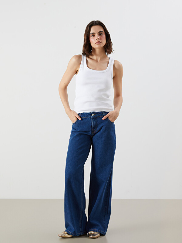 LCW Jeans جينز واسع الأرجل للسيدات