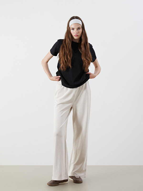 LCWAIKIKI Classic Elasticated Waist Wide Leg Women's Sweatpants