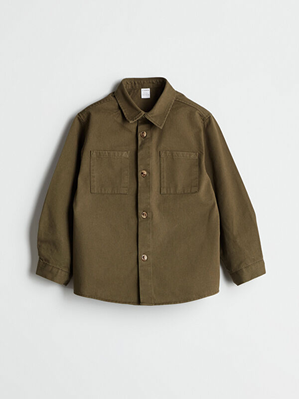 LCW Kids Gabardin Erkek Çocuk Gömlek