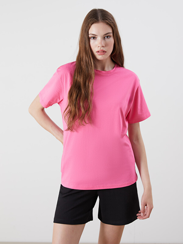 LCWAIKIKI Basic T-shirt à col rond pour Femmes
