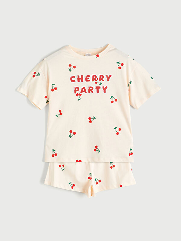 LCW Kids Bisiklet Yaka Kız Çocuk Pijama Üst