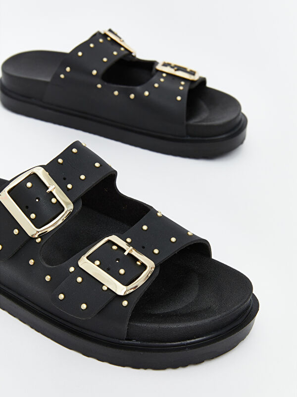 Lcw Steps Kahverengi Lcw Steps Süet Görünümlü Kız Çocuk Terlik