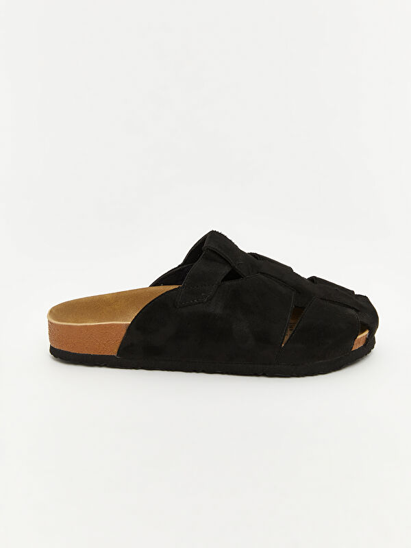 Lcw Steps Siyah Lcw Steps Süet Görünümlü Erkek Çocuk Terlik