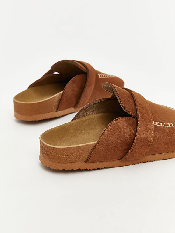 Lcw Steps Bej Lcw Steps Süet Görünümlü Erkek Çocuk Ev Terliği