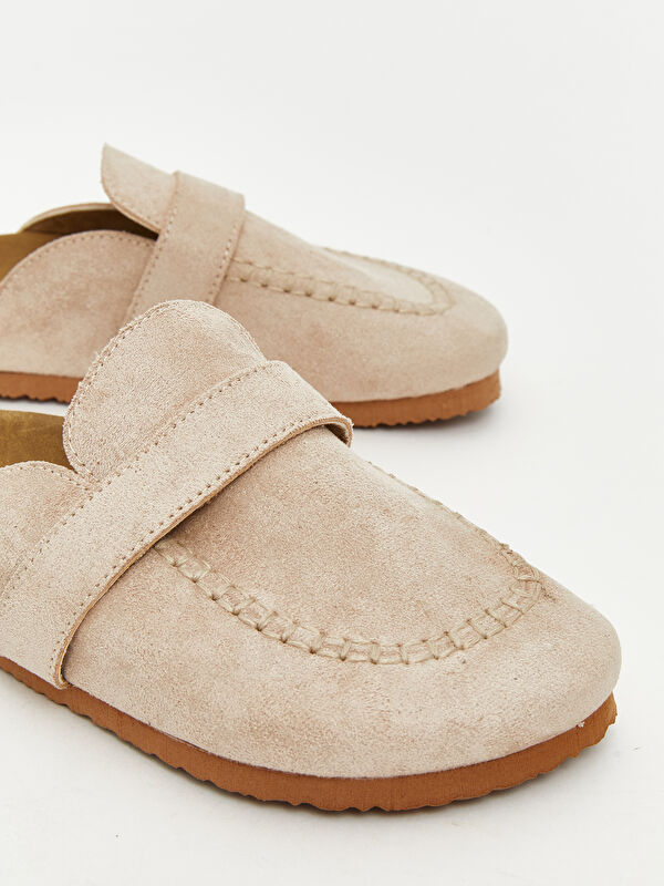 Lcw Steps Bej Lcw Steps Süet Görünümlü Erkek Çocuk Ev Terliği