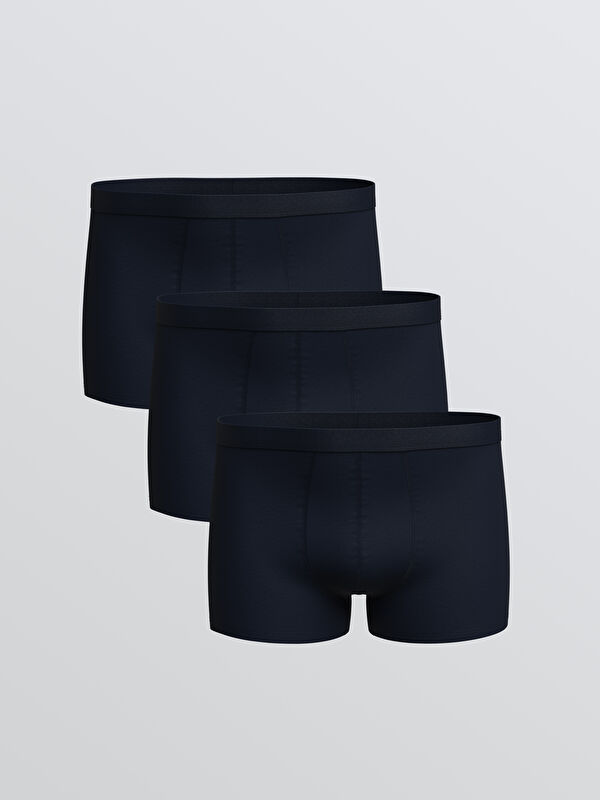 LC WAIKIKI Büyük Beden Standart Kalıp Pamuklu Esnek Erkek Boxer 3'lü