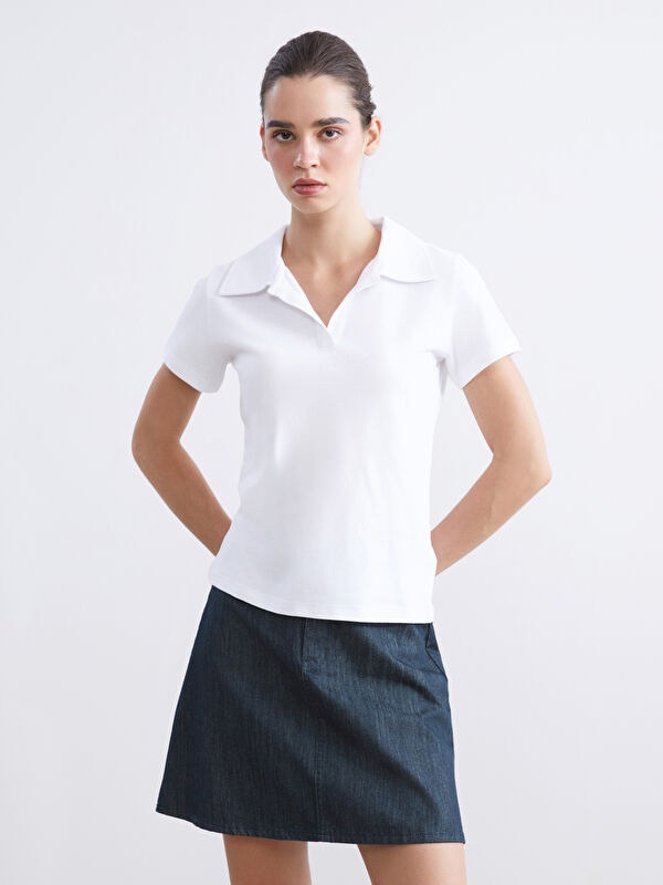 Natuvera Polo Yaka Kadın Tişört