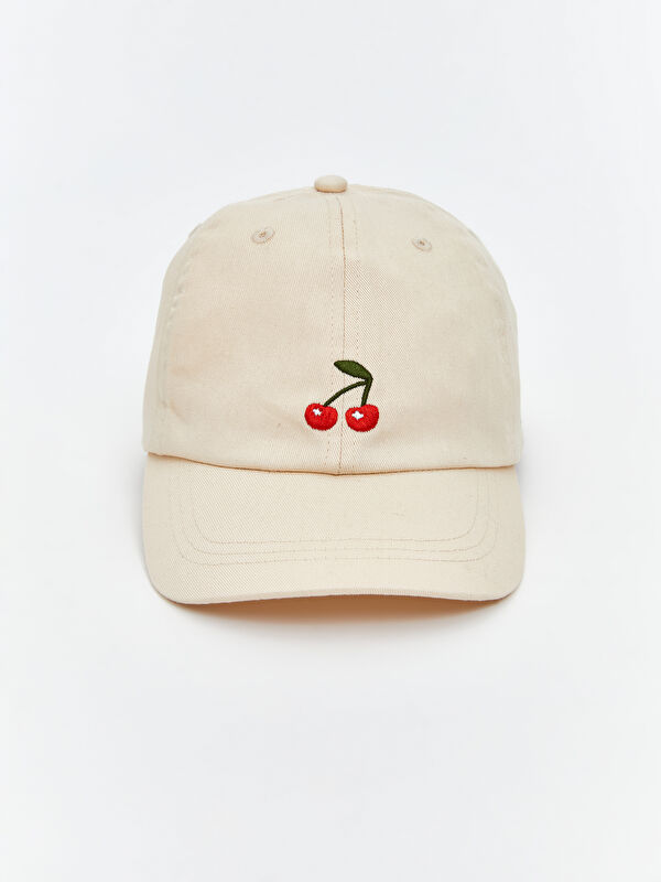LCW ACCESSORIES Cherry Embroidered Girls' Baseball Cap Hat
