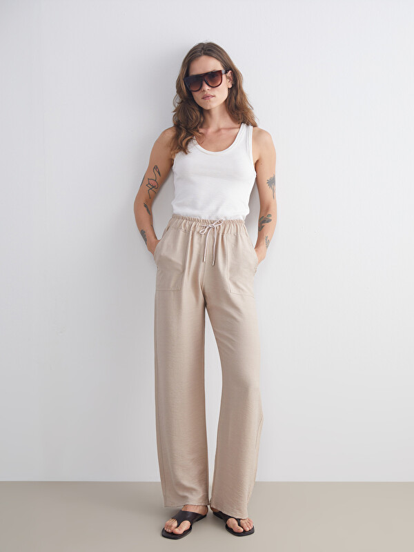 LCWAIKIKI Classic Elasticated Waist Women's Trousers