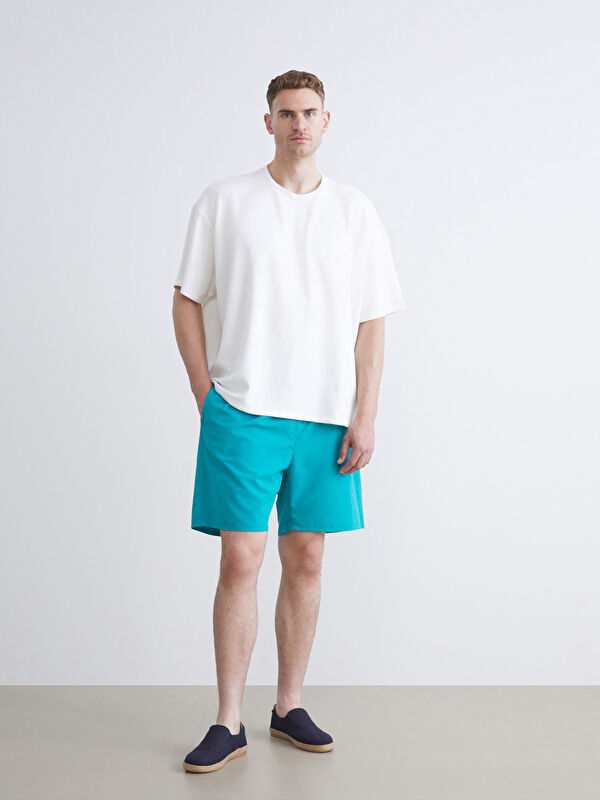 LCW SWIMWEAR Büyük Beden Kısa Boy Erkek Deniz Şortu