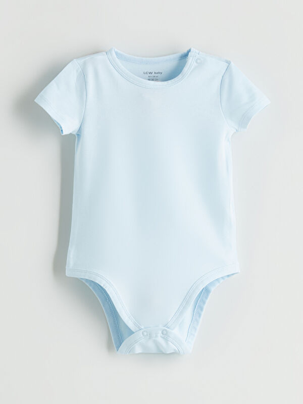 LCW baby Basic Erkek Bebek Çıtçıtlı Body