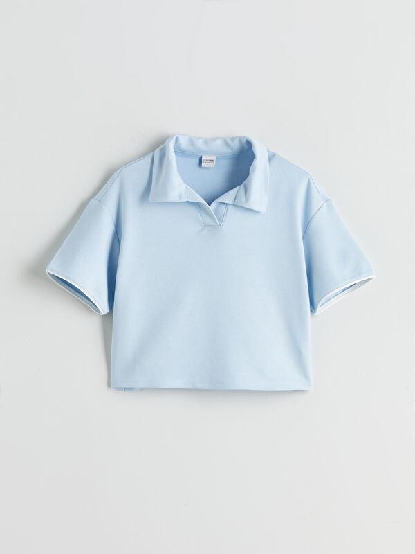 LCW Kids Polo Yaka Kız Çocuk Tişört