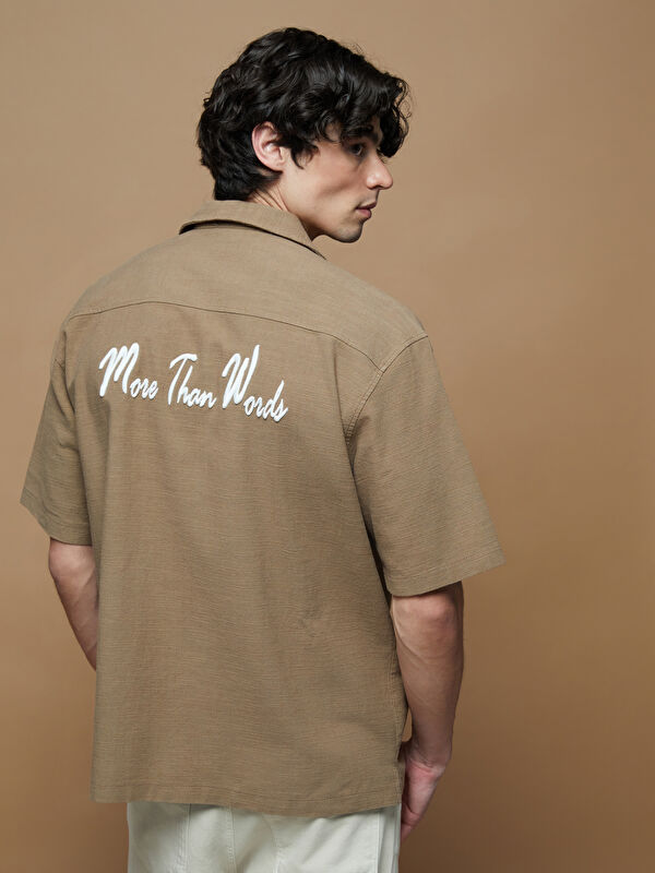 XSIDE Regular Fit Nakışlı Erkek Gömlek
