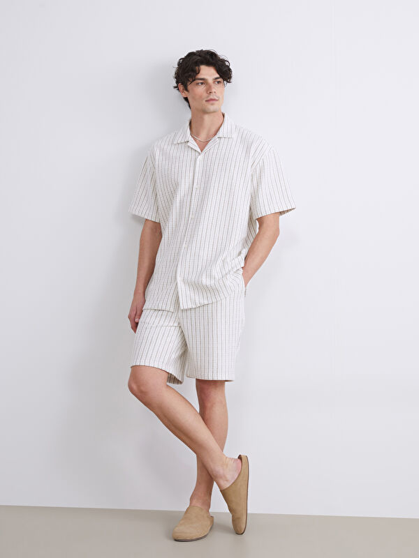 XSIDE Relaxed Fit Striped Men's Shorts