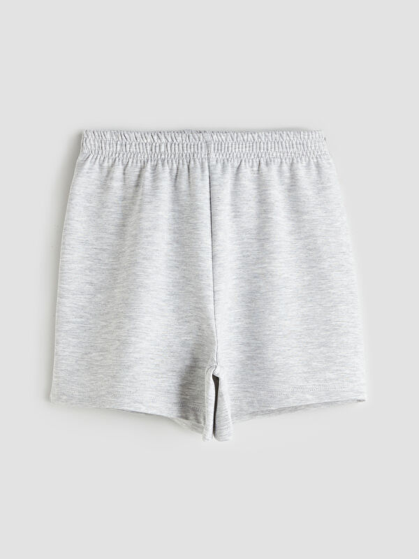LCW Kids Basic Beli Lastikli Kız Çocuk Şort