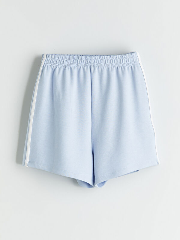 LCW Kids Basic Beli Lastikli Kız Çocuk Şort