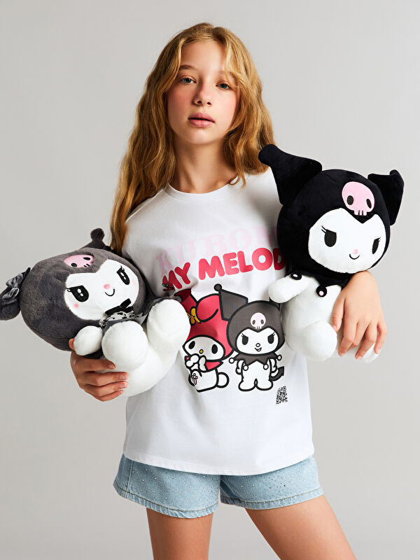 LCW Kids Bisiklet Yaka My Melody Baskılı Kız Çocuk Tişört
