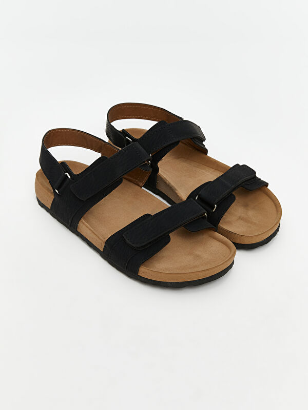 Lcw Steps Siyah Lcw Steps Çift Bantlı Erkek Terlik