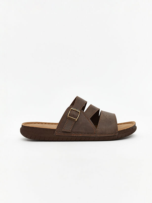 Süet Görünümlü Erkek Terlik - Görsel 3