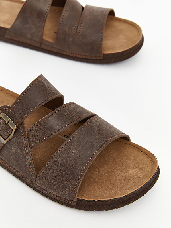 Süet Görünümlü Erkek Terlik - Görsel 4