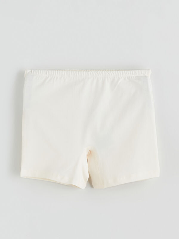 LCW Kids Beli Lastikli Basic Kız Çocuk Boxer