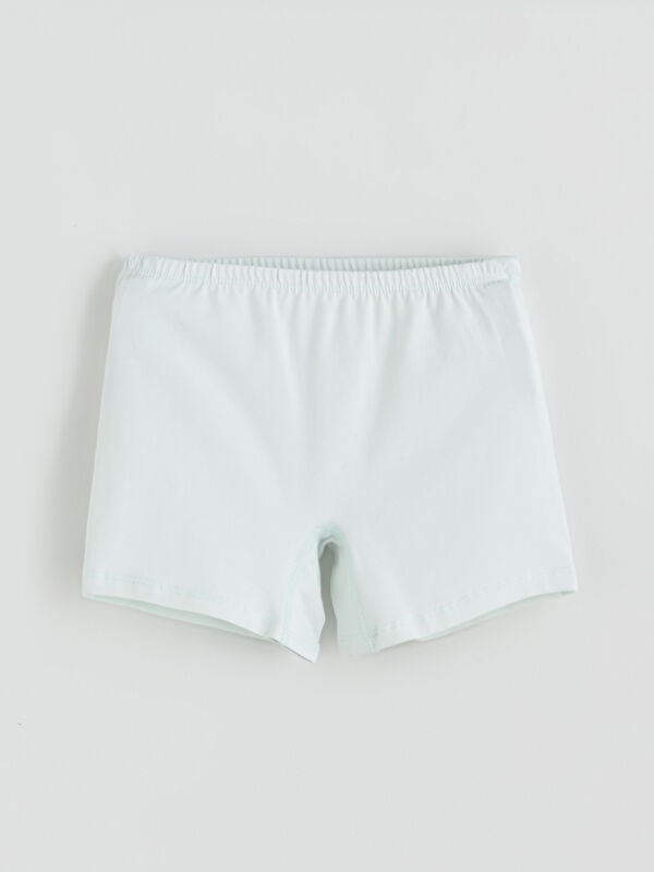 LCW Kids Beli Lastikli Basic Kız Çocuk Boxer