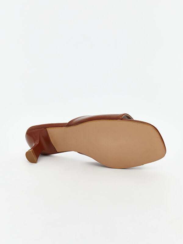 Lcw Steps Yeşil Lcw Steps Deri Görünümlü Kadın Topuklu Terlik