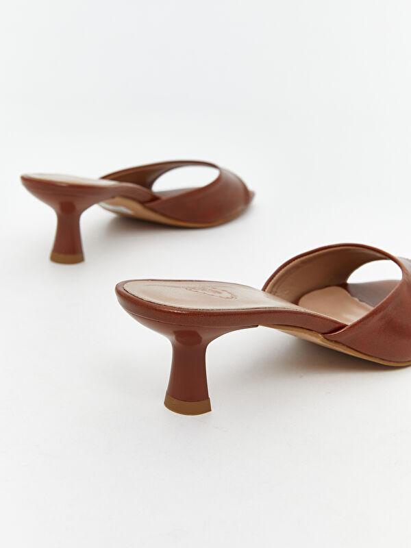 Lcw Steps Yeşil Lcw Steps Deri Görünümlü Kadın Topuklu Terlik