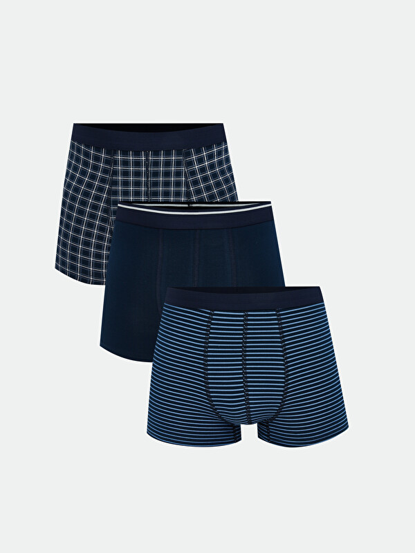 LC WAIKIKI Standart Kalıp Pamuklu Esnek Erkek Boxer 3'lü