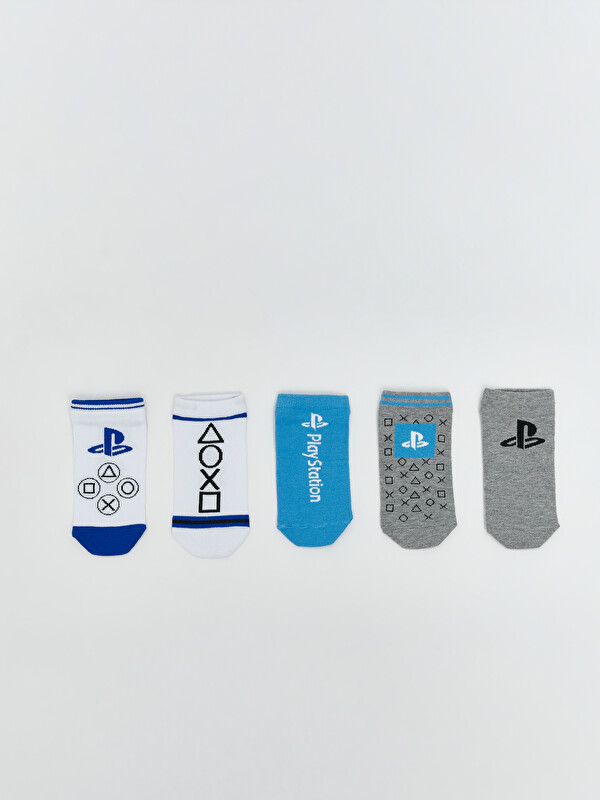 LCW Kids Шкарпетки-Пінетки для Хлопчиків з Візерунком PlayStation, 5 пар