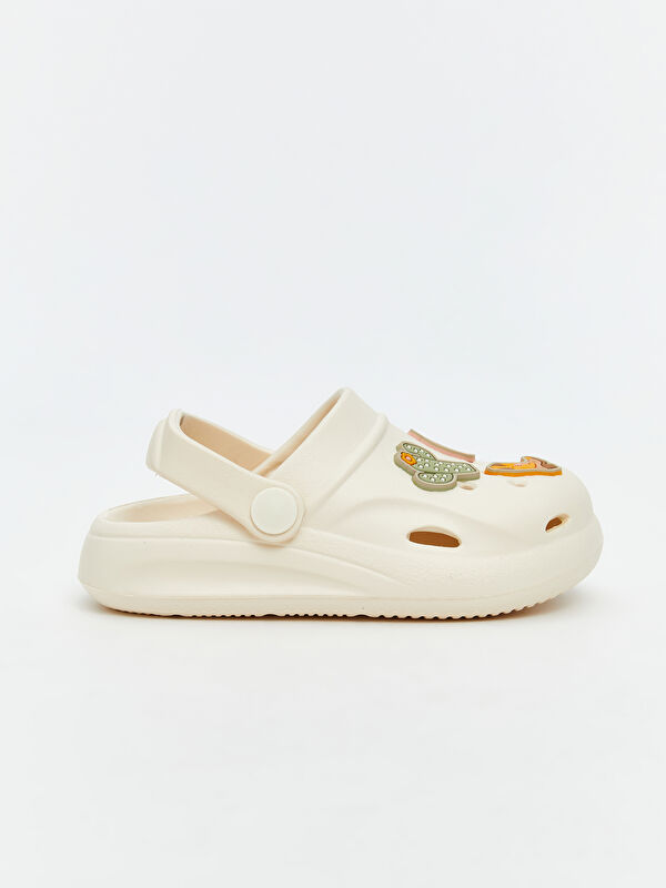 Lcw Steps Bej Lcw Steps Baskili Kız Çocuk Plaj Sandaleti