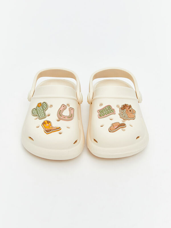 Lcw Steps Bej Lcw Steps Baskili Kız Çocuk Plaj Sandaleti