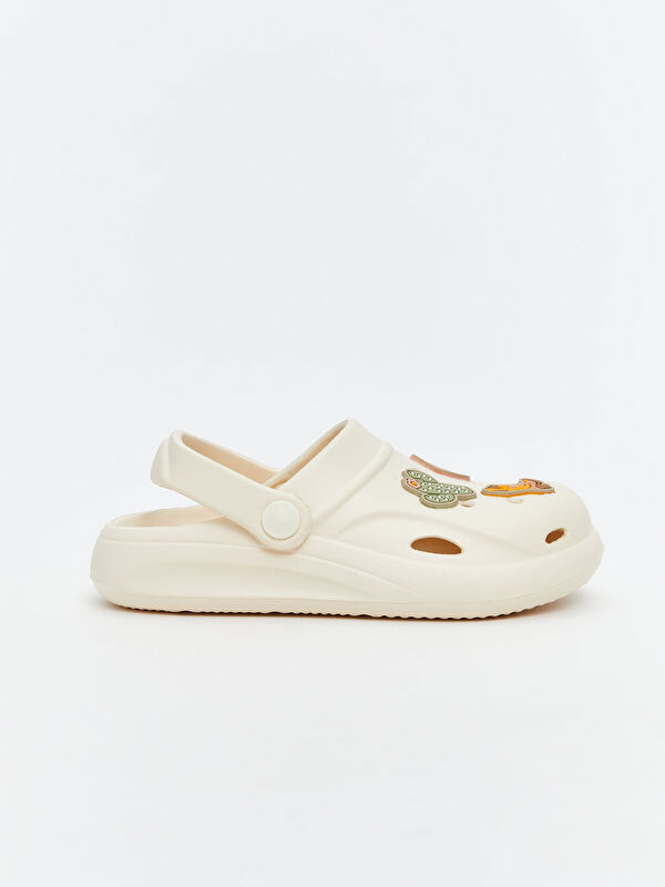 Lcw Steps Bej Lcw Steps Baskili Kız Çocuk Plaj Sandaleti