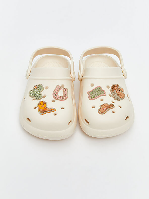 Lcw Steps Bej Lcw Steps Baskili Kız Çocuk Plaj Sandaleti