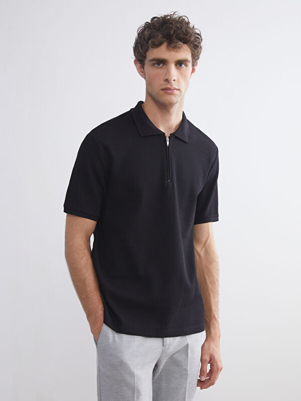 LCW Vision Polo Yaka Penye Erkek Tişört