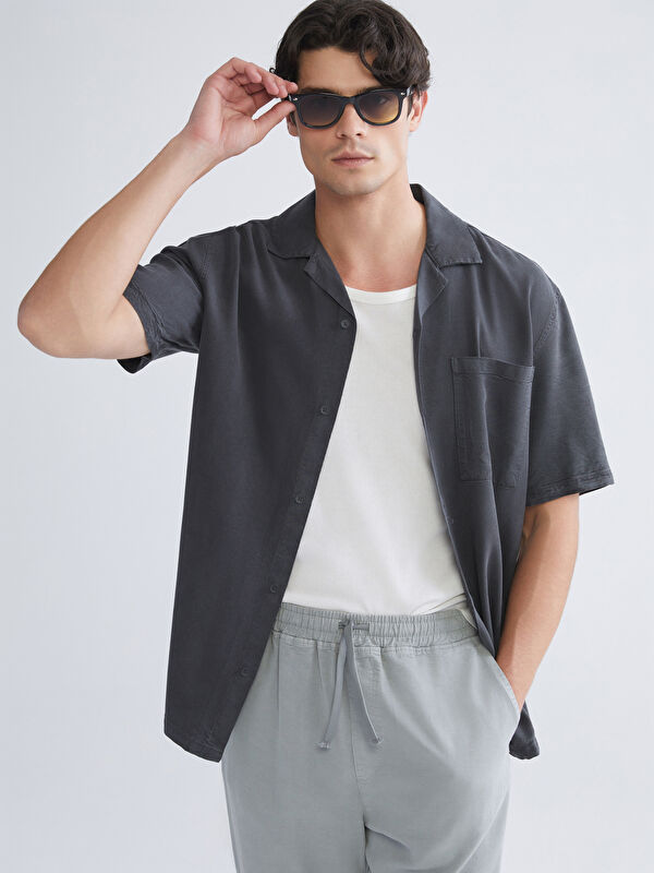 XSIDE Regular Fit Uzun Kollu Gabardin Erkek Gömlek