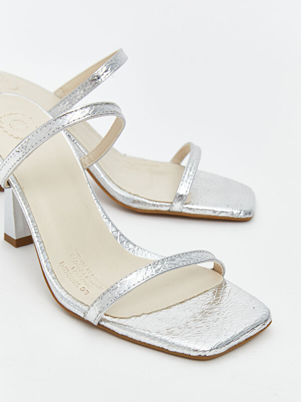 Kare Burun Kadın Topuklu Ayakkabı - Görsel 4