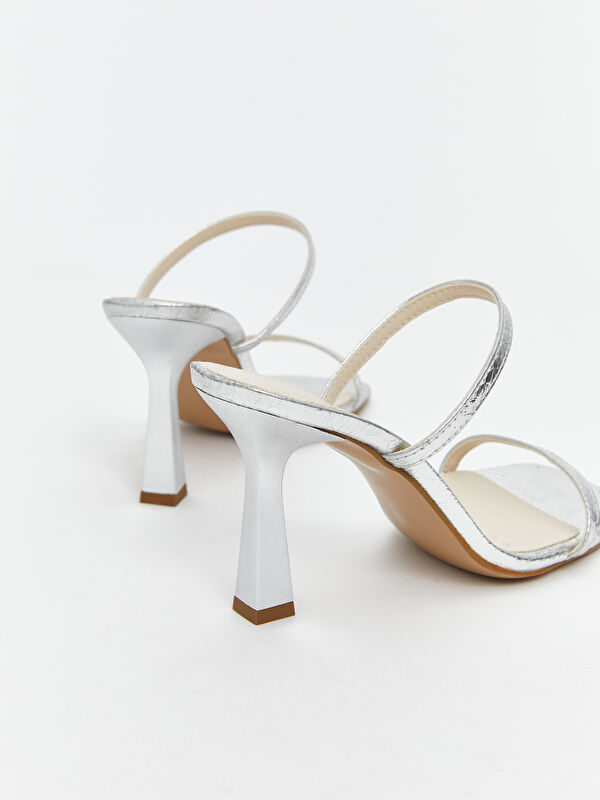 Kare Burun Kadın Topuklu Ayakkabı - Görsel 6