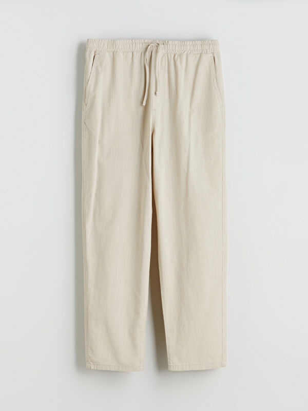 XSIDE Relaxed Fit Linen Look Men's Trousers - S5S815Z8-G6E - LC