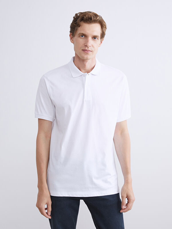 LCWAIKIKI Classic Polo Yaka Penye Erkek Tişört