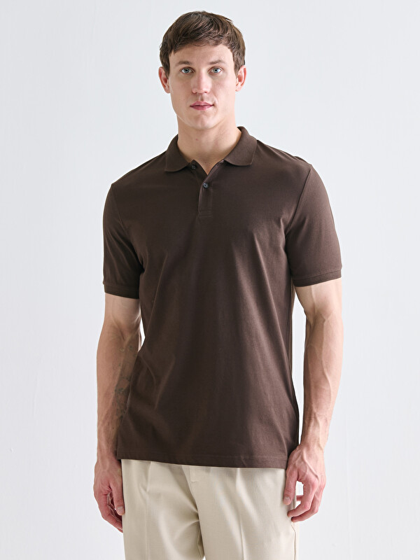 LCWAIKIKI Classic Polo Yaka Penye Erkek Tişört