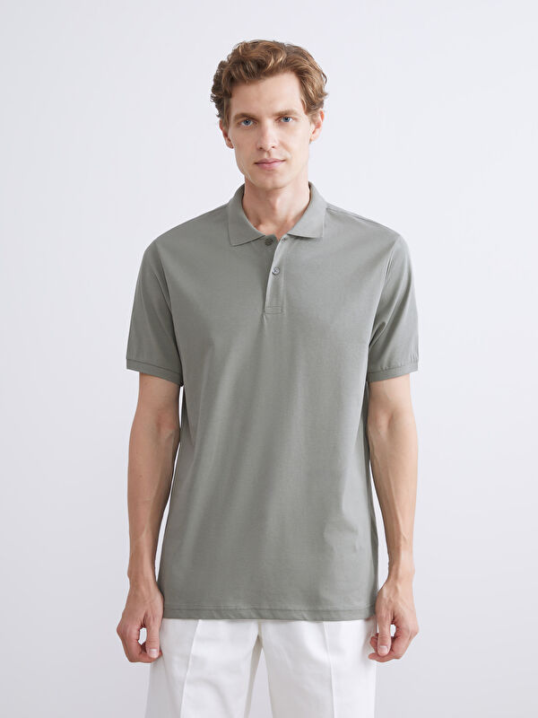 LCWAIKIKI Classic Polo Yaka Penye Erkek Tişört