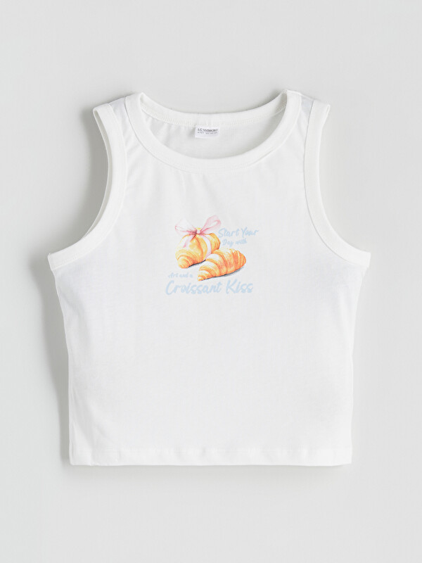LCW Kids Bisiklet Yaka Kız Çocuk Pijama Üst